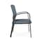 Lesro Newport Wide Guest Chair Metal Frame, Charcoal, RF Serene Upholstery NP1201 - alternate 2